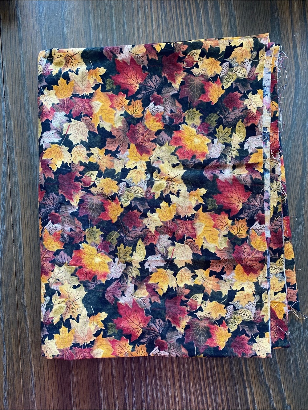 36” x 44” Fall Leaves Cotton or Blend Fabric